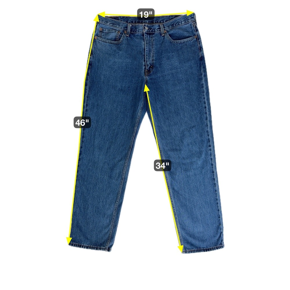 Levi's 550 Relaxed Fit Blue Jeans Men's 38 x 34 Blue Denim Normcore Dad Casual - Picture 5 of 12